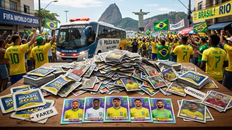 Coupe du Monde 2026 : Saisie Massive de Faux Stickers Panini au Brésil