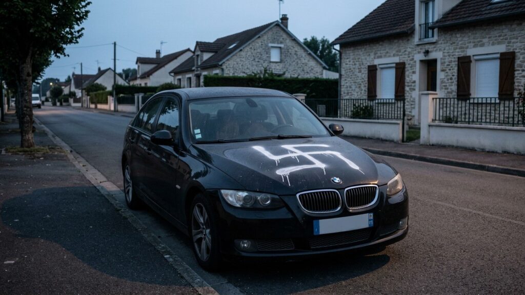 Croix Gammée Sur Voiture : Une Famille Juive Victime D&rsquo;Antisémitisme Dans Le Val-D&rsquo;Oise