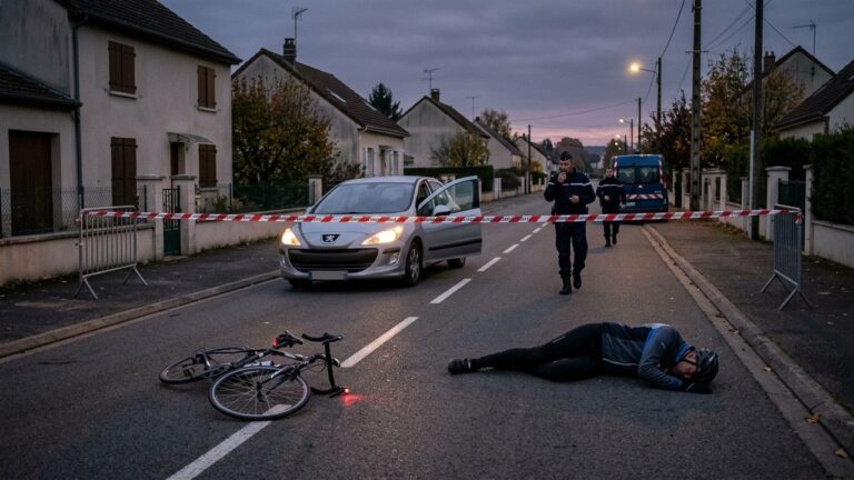 Cycliste Traîné Par Une Voiture : Tragédie Mortelle Près De Châteauroux