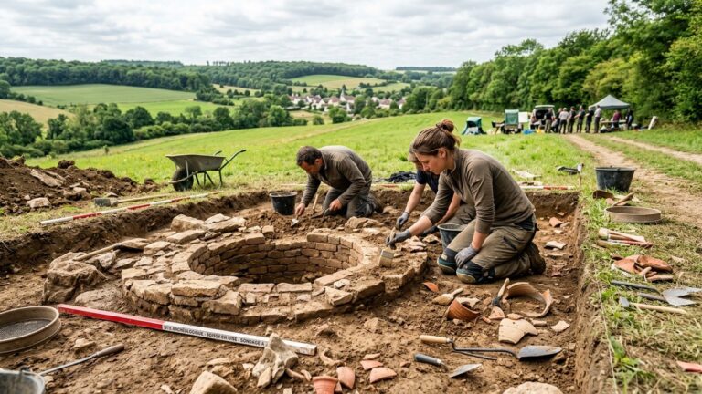 Découverte d&rsquo;un Atelier de Potier Romain de 2000 Ans sur le Chantier du Canal Seine-Nord