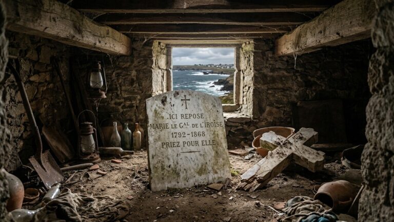 Découverte d&rsquo;une Pierre Tombale Centenaire en Finistère : L&rsquo;Appel à la Famille Bargain