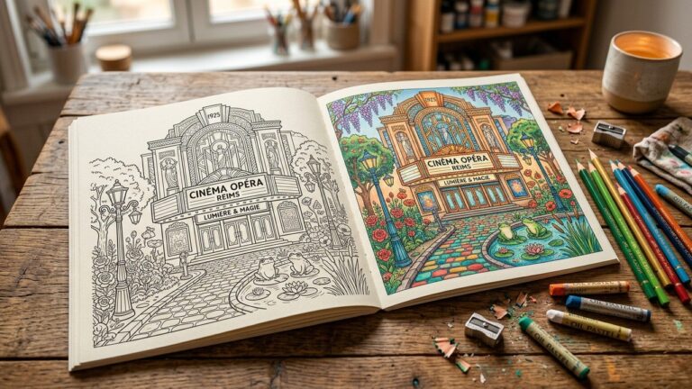 Découvrez Color&rsquo;Reims : Le Livre de Coloriage Art Déco Qui Sublime Reims