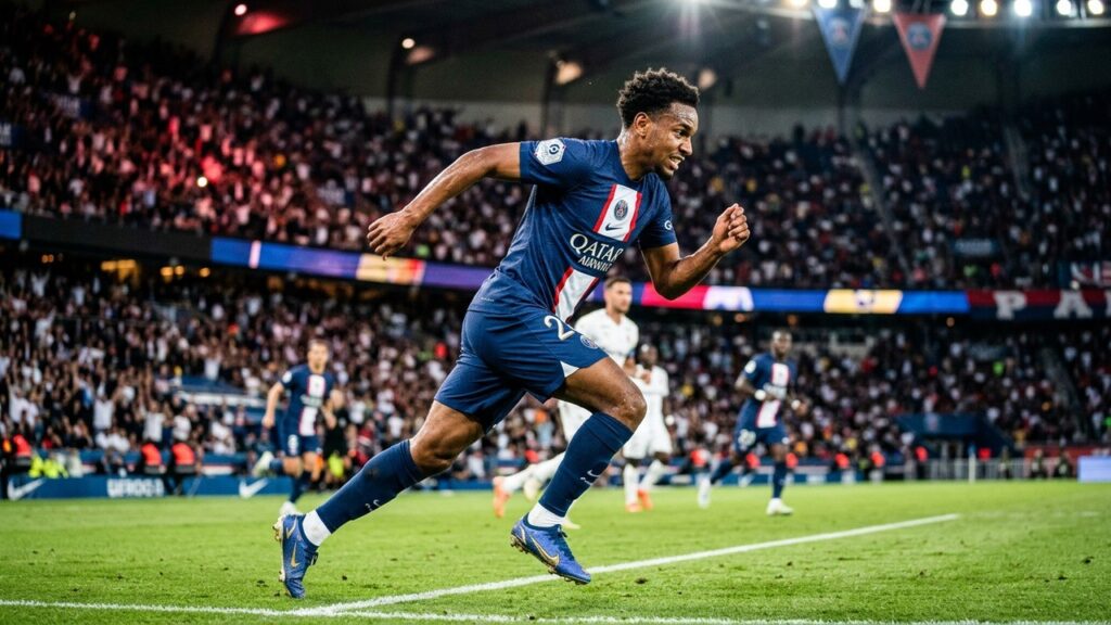 Désiré Doué : Roi de l&rsquo;Effort au PSG, Comme S&rsquo;il Courait 30 Minutes de Plus