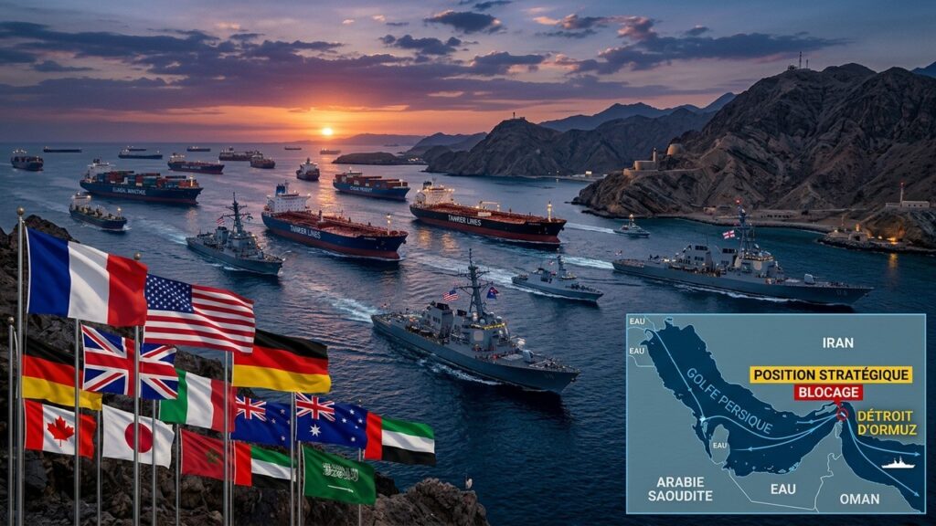 Détroit d&rsquo;Ormuz : Maritime Freedom Construct, la Coalition que Washington Veut Créer