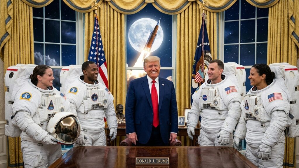 Donald Trump Confiant sur un Retour Américain sur la Lune d’ici 2029