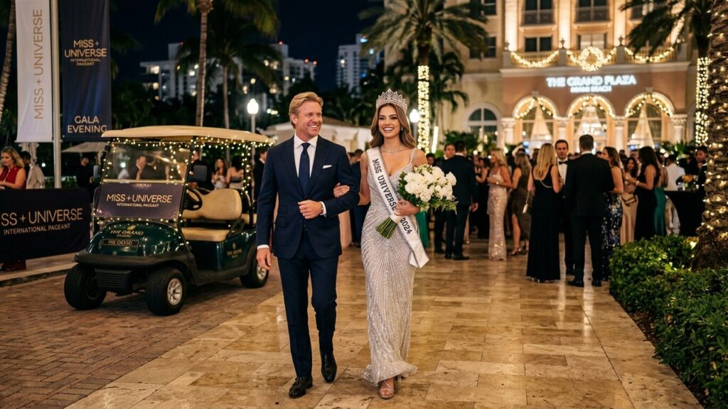 Donald Trump Escortait Camille Cerf à Miss Univers