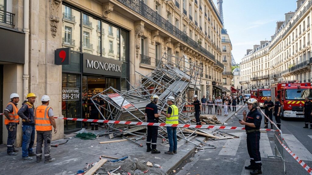 Échafaudage Effondré à Paris : Miracle Sans Victimes