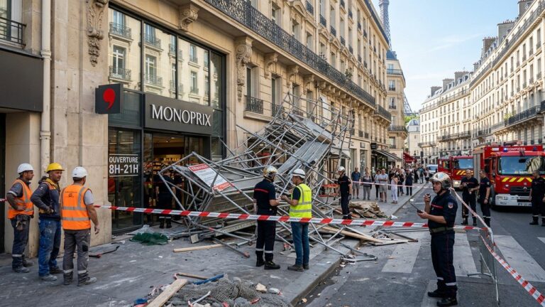 Échafaudage Effondré à Paris : Miracle Sans Victimes