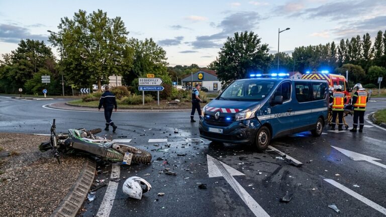 Ecquevilly : Jeune Motard de 20 Ans en Urgence Absolue après Collision avec Gendarmerie