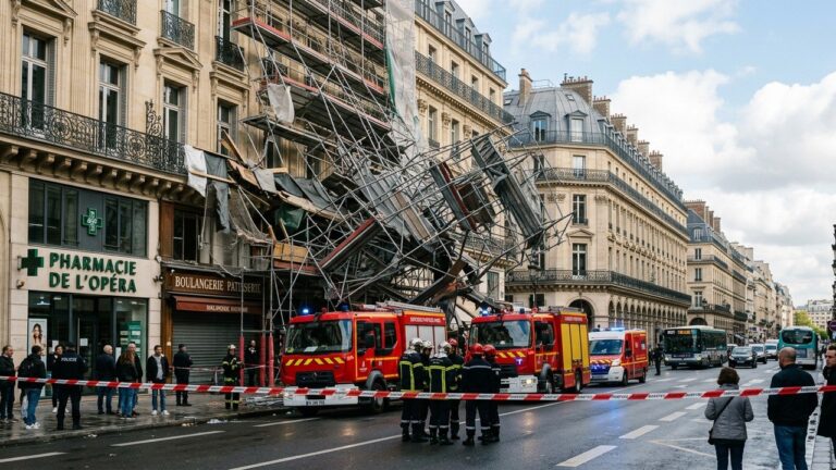 Effondrement d&rsquo;Échafaudage à Paris : Le IVe Arrondissement Échappe au Pire