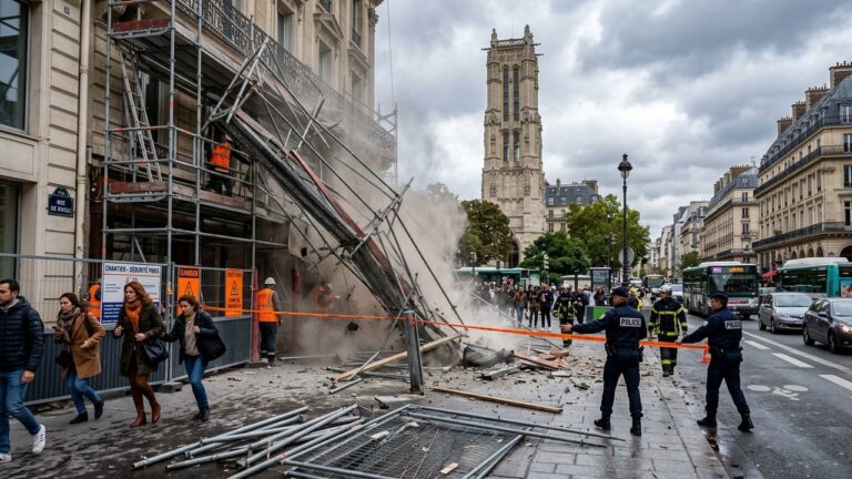 Effondrements d&rsquo;Échafaudages à Paris : Sécurité enGenerating the blog article Alerte