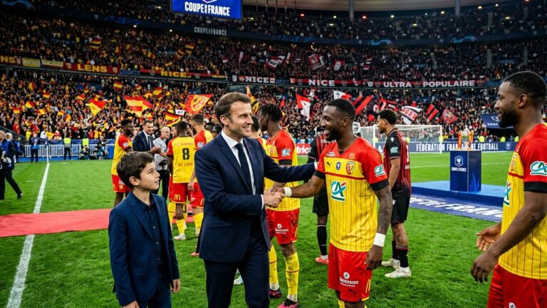 Emmanuel Macron à la Finale Lens-Nice : Dernière Présence au Stade de France