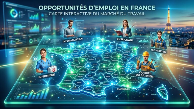 Emplois 2026 : Découvrez les Métiers les Plus Demandés par Département
