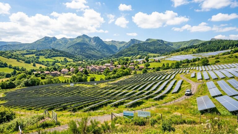 Énergie Solaire : Un Village du Puy-de-Dôme Produira 8 Fois Ses Besoins