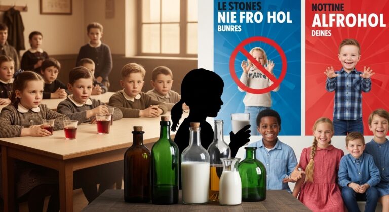 Enfants et Alcool : Une Exposition Révélatrice sur l’Évolution Française- Structure article with hook, H2s, H3s, history, medical views, campaigns, and future outlook.