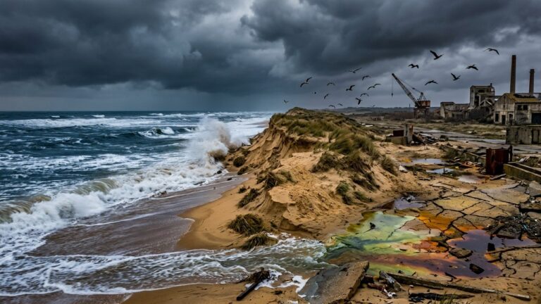 Érosion Marine en Charente-Maritime : Terres Polluées Menacent la Plage