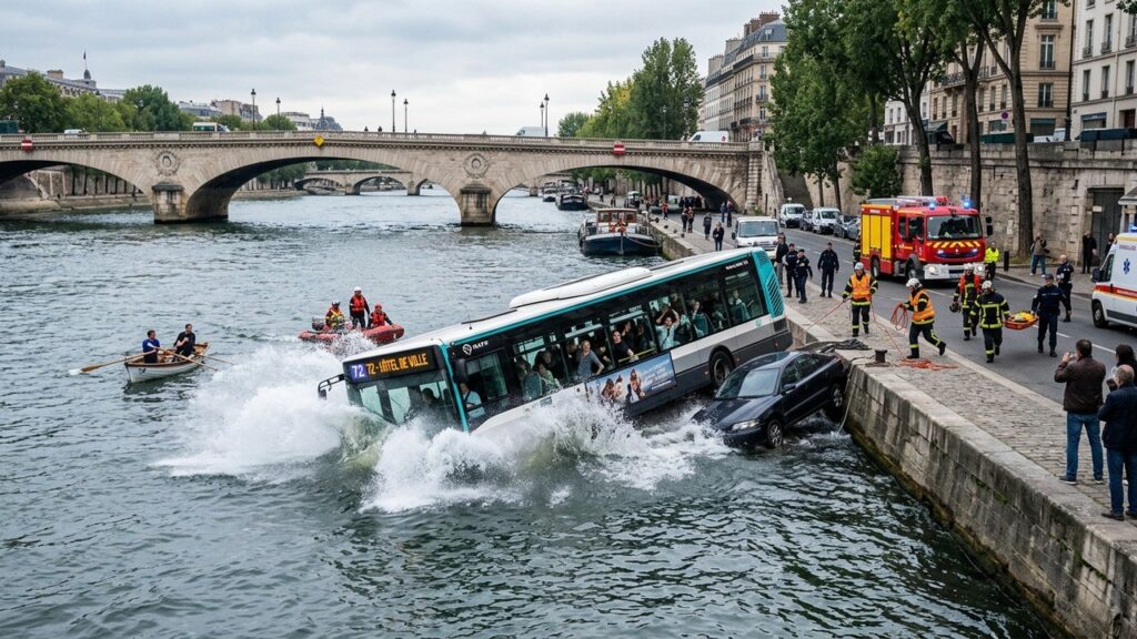 Essonne : Bus Plonge dans la Seine à Juvisy, Tous les Passagers Sauvés
