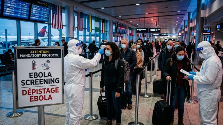 États-Unis : Contrôles Sanitaires et Visas Suspendus Face à Ebola