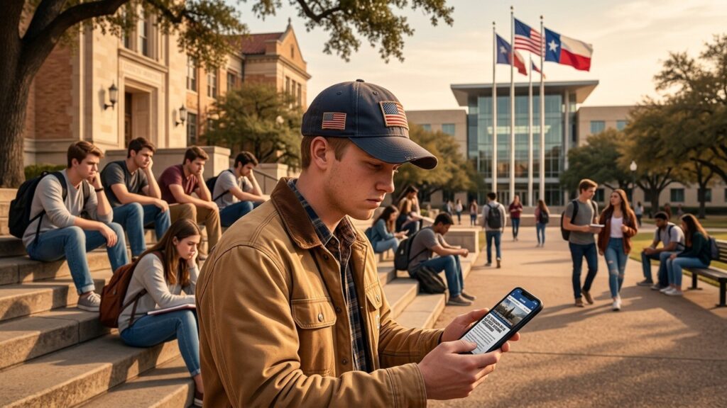 Étudiants au Texas : le désamour des jeunes pour Trump