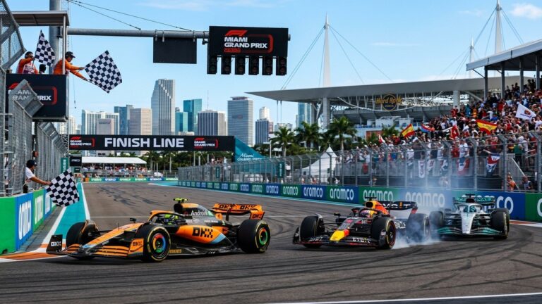 F1 Miami : Norris Domine le Sprint, Duel Intense Verstappen Hamilton