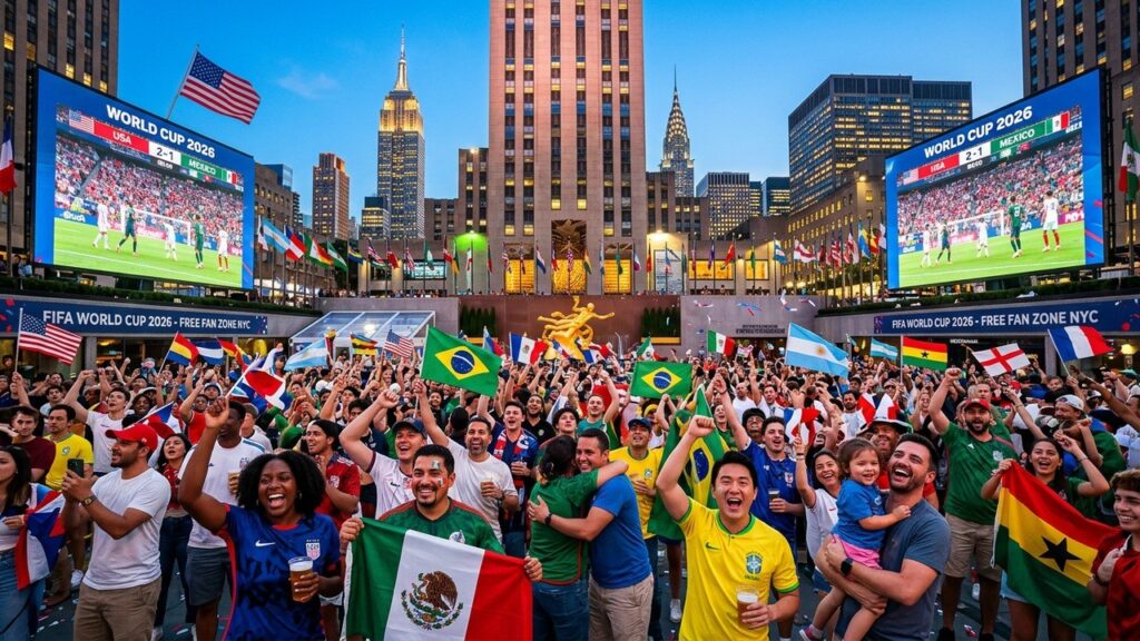 Fan Zones Gratuites à New York : Coupe du Monde 2026 Accessible