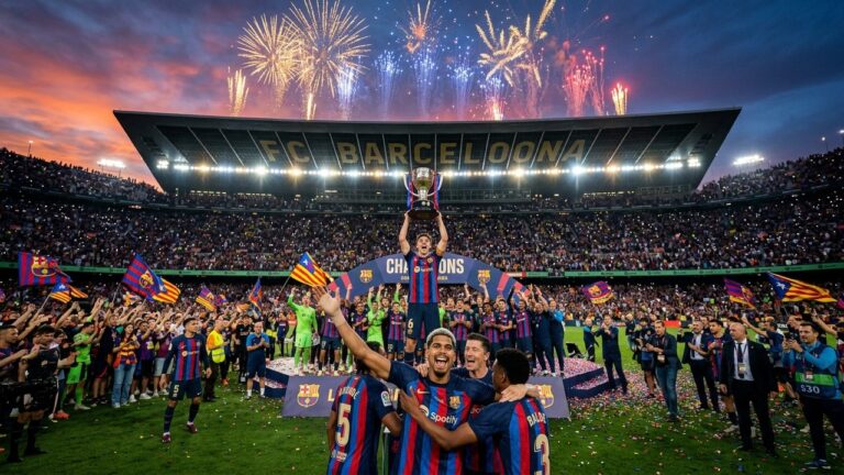 FC Barcelone Bat Real Madrid 2-0 et Conquiert son 29e Titre de Liga
