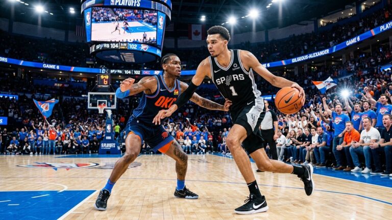 Finale Conférence Ouest NBA : Spurs vs Thunder, le Choc Wembanyama-Gilgeous-Alexander
