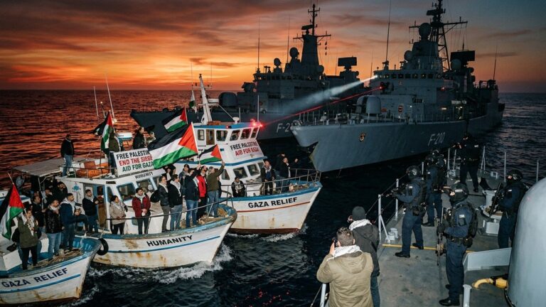 Flottille pour Gaza Interceptée par Israël : 11 Français Arrêtés