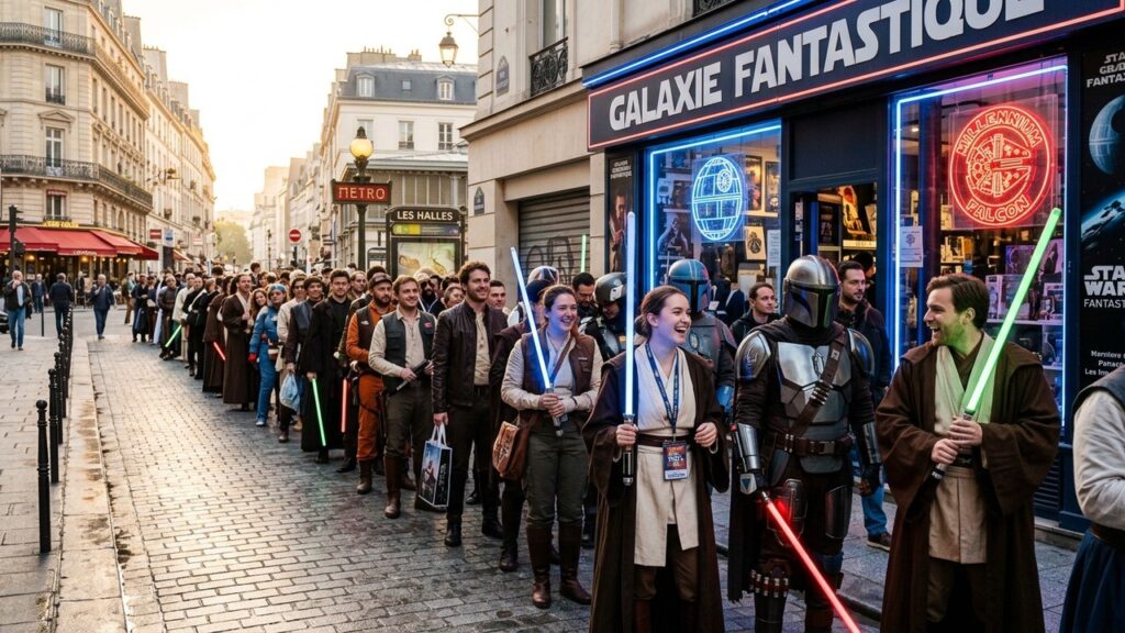 Folie Star Wars : Premier Magasin Parisien Fait le Plein de Fans