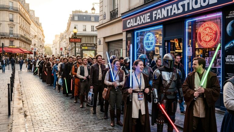 Folie Star Wars : Premier Magasin Parisien Fait le Plein de Fans