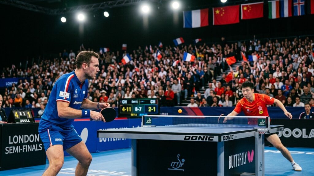 France Chine : Les Bleus Manquent l&rsquo;Exploit aux Mondiaux de Tennis de Table