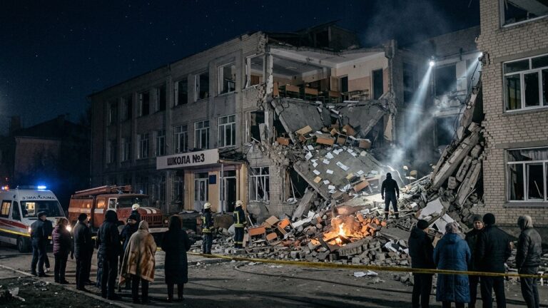 Frappe de Drones sur un Lycée en Zone Occupée : Le Tragique Bilan en Ukraine