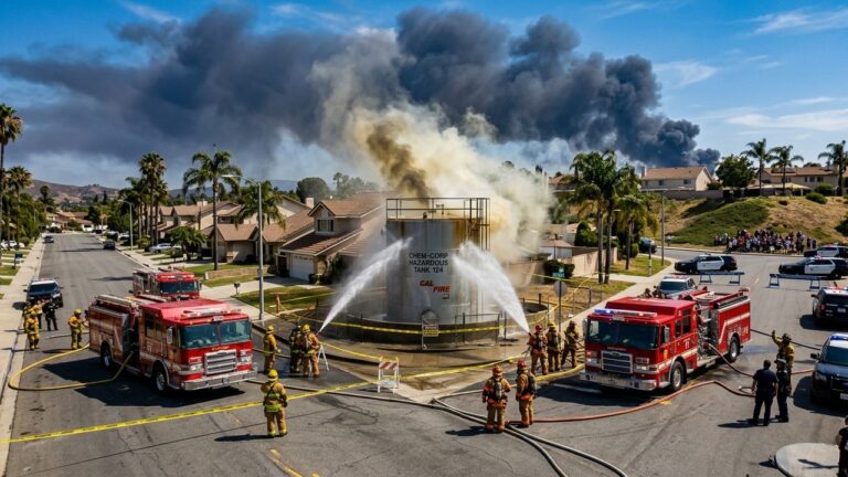 Fuite Chimique en Californie : 40 000 Personnes Évacuées d’Urgence