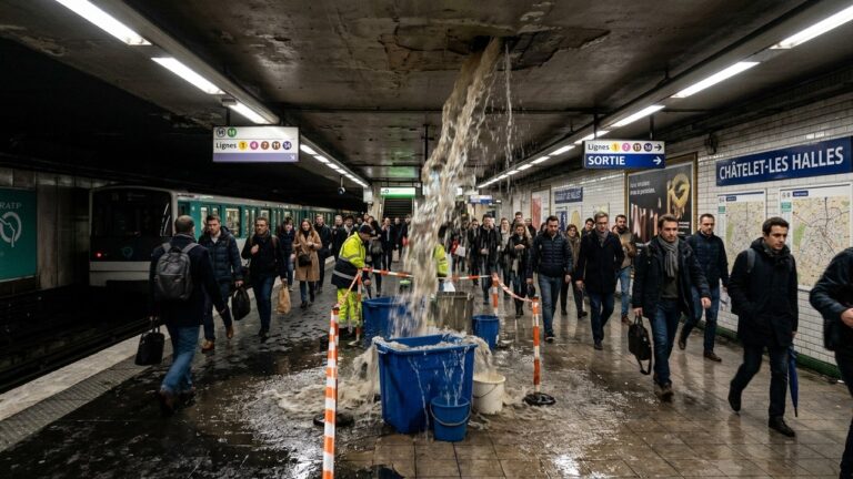 Fuite Eau Métro Châtelet : Pluies Paris Débordent