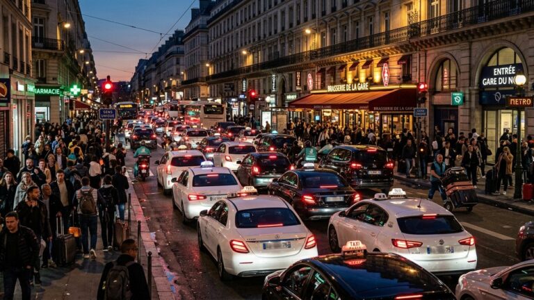 Gare du Nord : Le Chaos des Taxis et VTC Rend les Riverains Fous