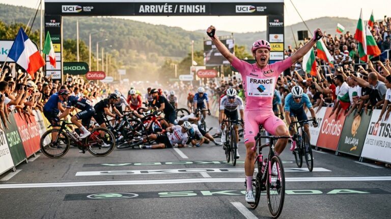 Giro 2026 : Paul Magnier Remporte la 1ère Étape Après un Sprint Chaotique