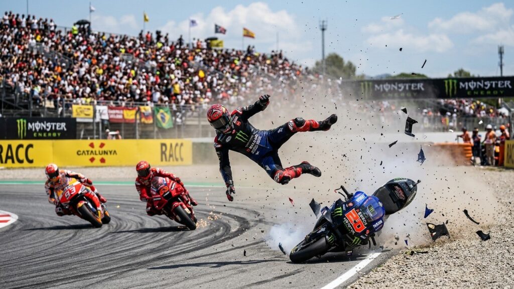 Grand Prix de Catalogne : LeGenerating the MotoGP blog article Spectaculaire Crash d&rsquo;Alex Marquez et la Chute de Zarco