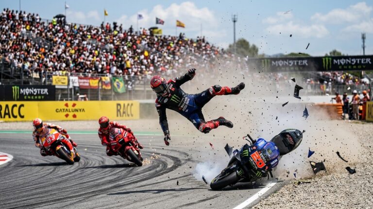 Grand Prix de Catalogne : LeGenerating the MotoGP blog article Spectaculaire Crash d&rsquo;Alex Marquez et la Chute de Zarco