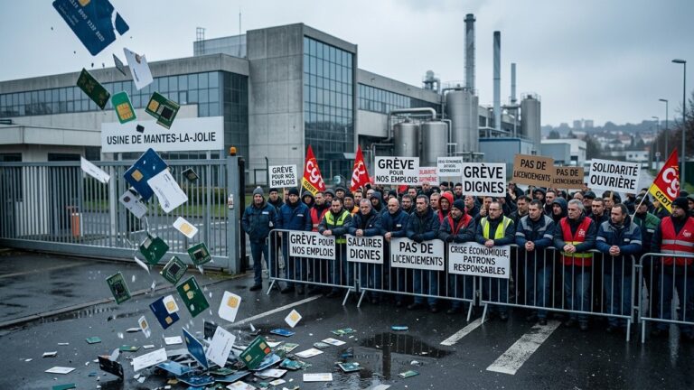 Grève à Mantes-la-Jolie : Linxens et la crise des cartes à puce