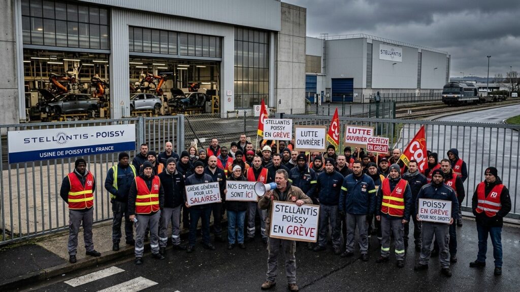 Grève chez Stellantis Poissy : La bataille pour préserver l’emploi automobile