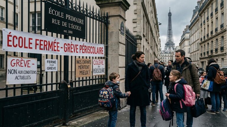GrèveWriting the article about the Paris after-school strike Périscolaire à Paris : 200 à 300 Écoles Fermées Ce Mardi