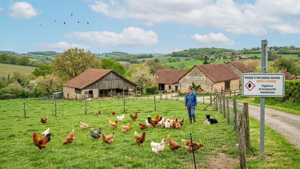 Grippe Aviaire : Risque Abaissé en France de Élevé à Modéré