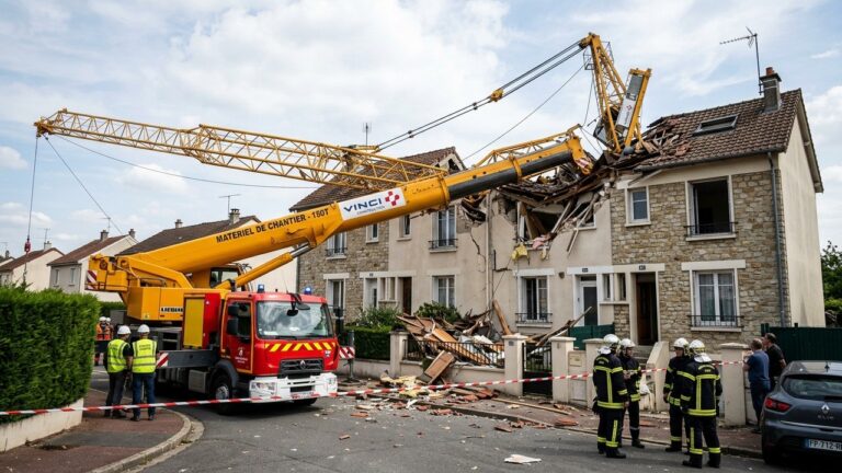 Grue de 150 Tonnes Effondrée sur Maisons : Le Long Délai d&rsquo;Évacuation