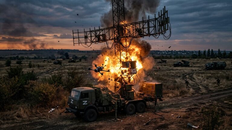 Guerre en Ukraine : Drones de Kiev Touchent un Radar Russe à 60 Millions de Dollars