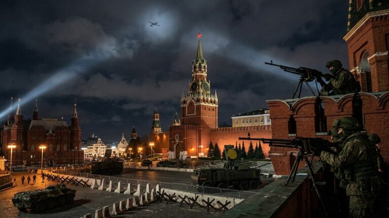 Guerre en Ukraine : Pourquoi la Russie Déploie des Mitrailleuses sur le Kremlin