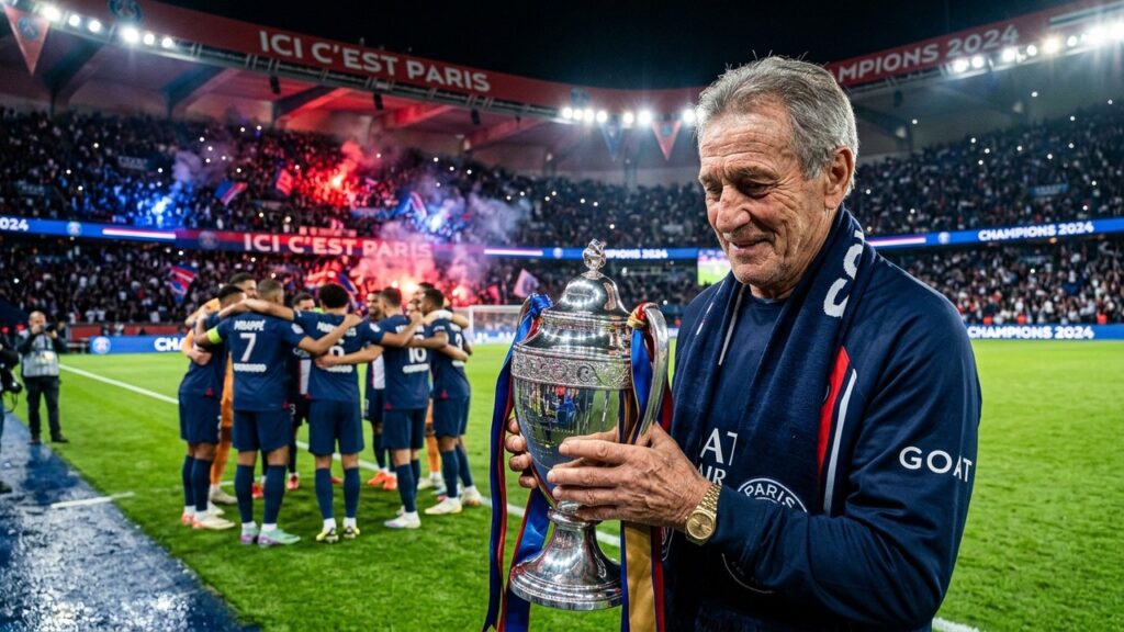 Guillaume Hoarau Salué le Collectif du PSG Champion de France