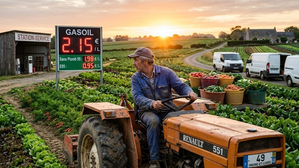 Hausse du Gazole : Maraîchers d’Anjou Piégés par la Crise