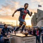Hommage Émouvant À Dembélé : Statue Monumentale Au Parc Des Princes