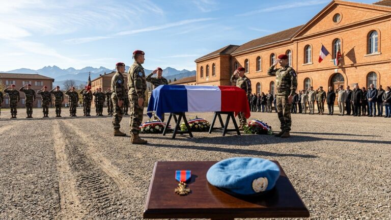 Hommage National à Montauban pour le Casque Bleu Florian Montorio
