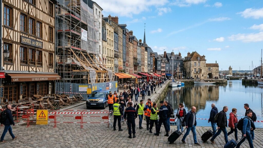 Honfleur en Alerte : Immeubles Menacés d&rsquo;Effondrement sur les Quais
